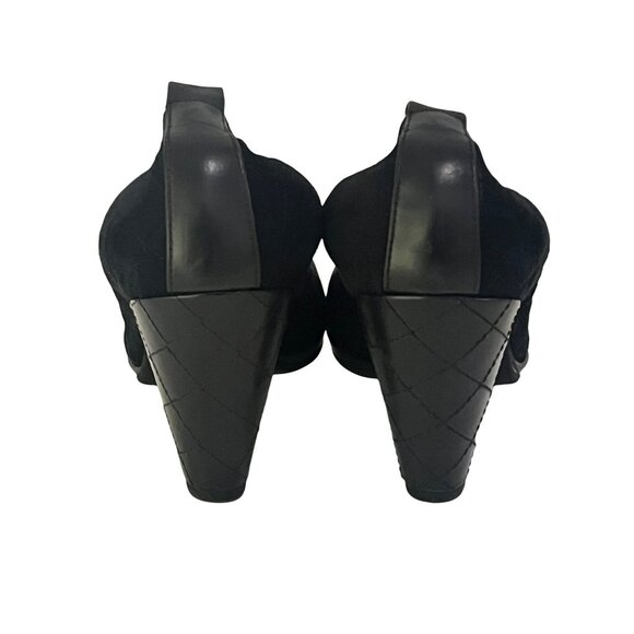 Pas de Rouge Pumps Comoscio Black IT 40 US 9 EUC - Picture 6 of 9